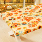 Smiry Rectangle Table Cloth, Waterproof Plastic Table Cover - Gold / 72" x 30" (Rectangular)