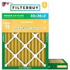 Filterbuy Air Filter MERV 11 Pet & Allergy Defense (2-Pack)