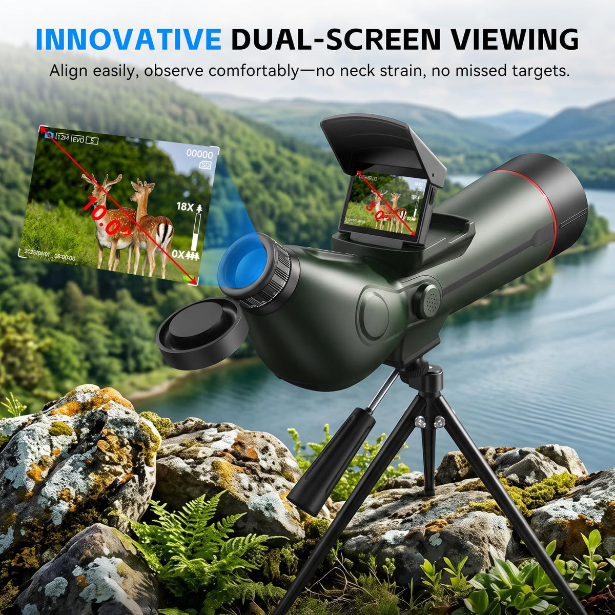 Digital Telescope,Professional Auto-Focus Digital Refractor Smart Telescope (additional view 5)