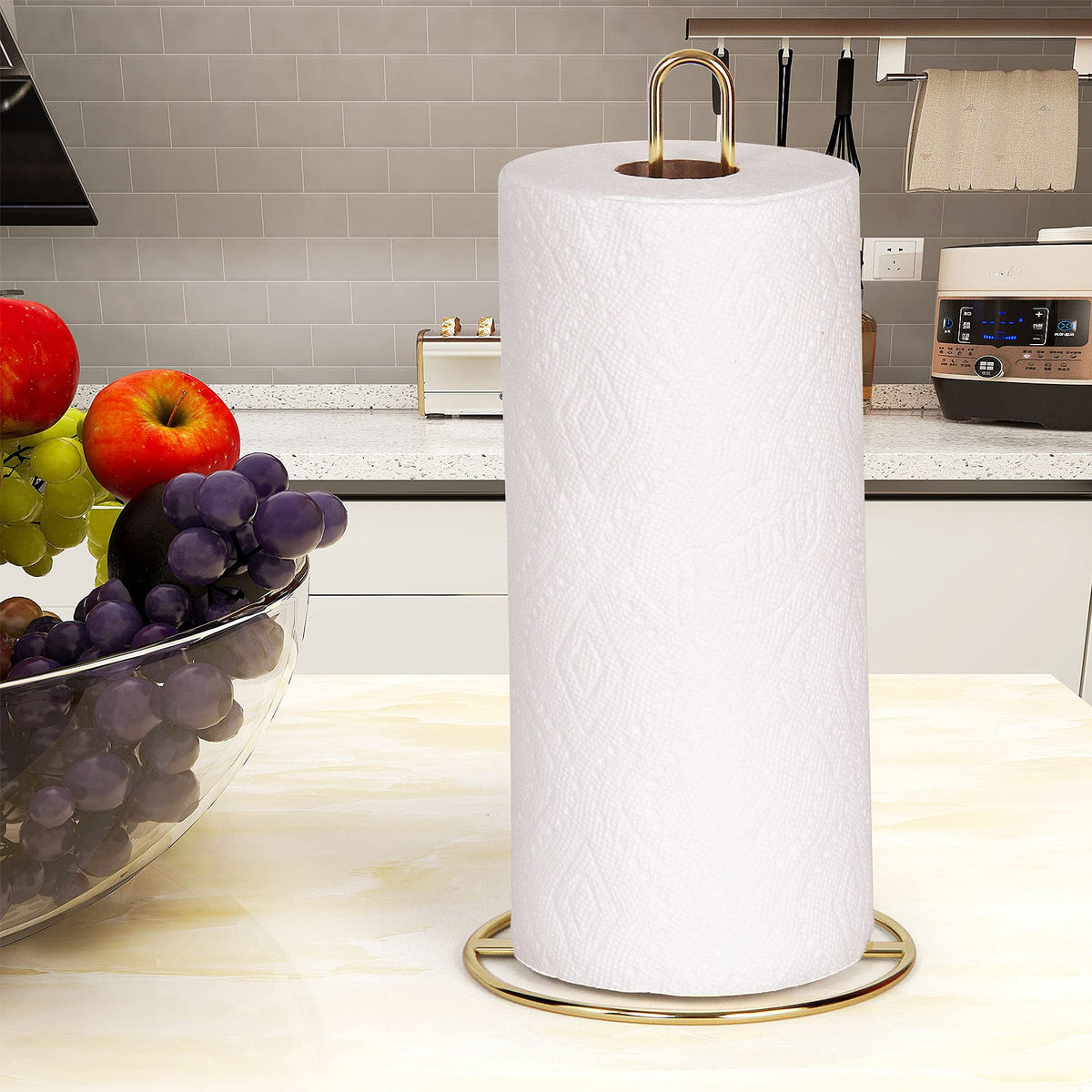 OBODING Paper Towel Holder Countertop - Gold view 2
