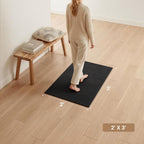 Sunfly Runner Rug with Non Slip Rubber Backing - Black / 2' x 3' (Rectangular) view 1