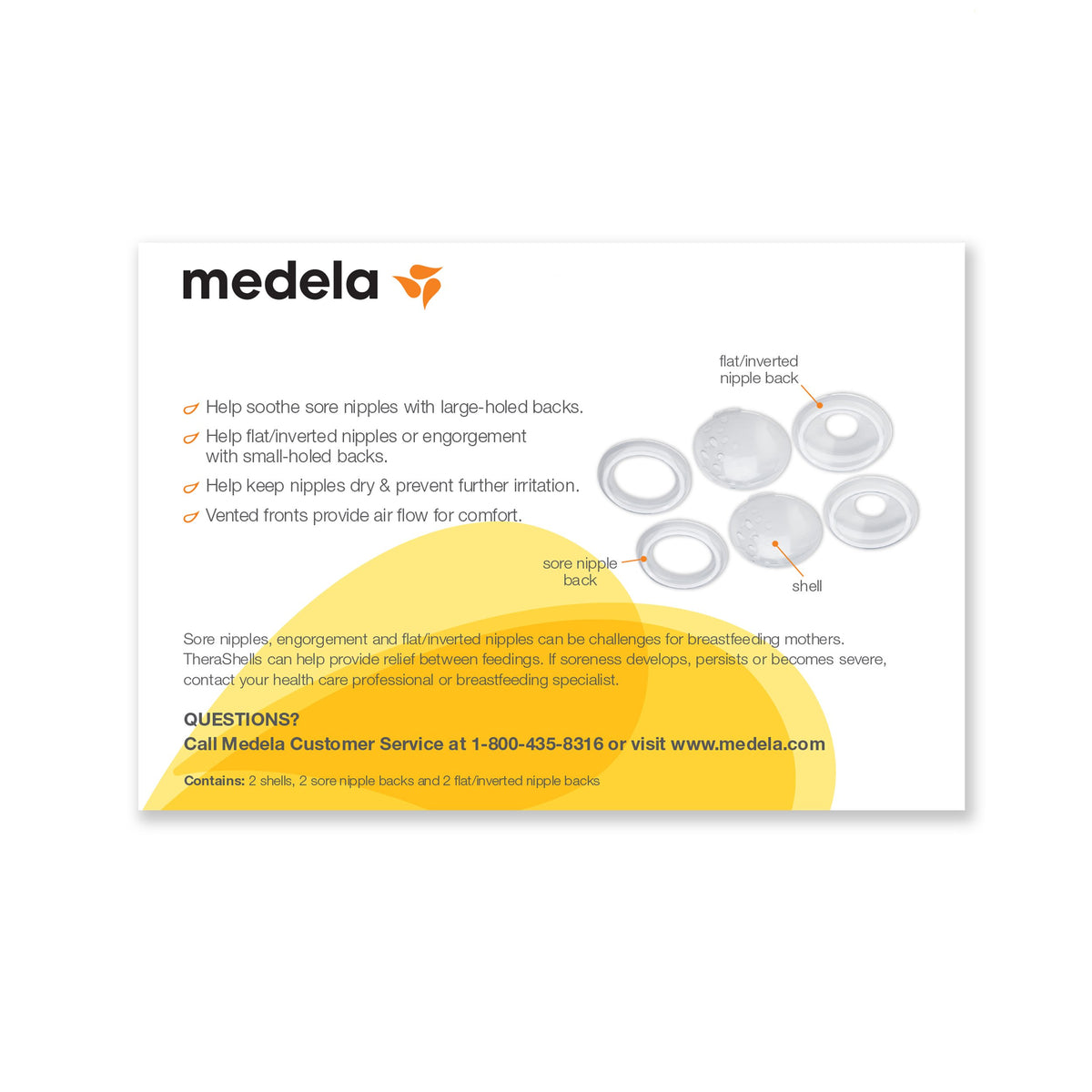 Medela TheraShells Breast Shells for Inverted Nipples | 2 Ct (additional view 1)