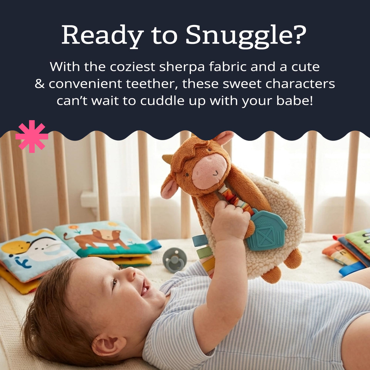 Itzy Ritzy Lovey Including Teether, Teething Relief