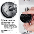 YOHOM Suction Cup Hooks - 2 Black view 2