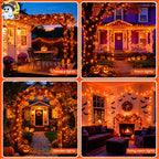 Moettany Solar String Lights Outdoor Waterproof - Orange view 6