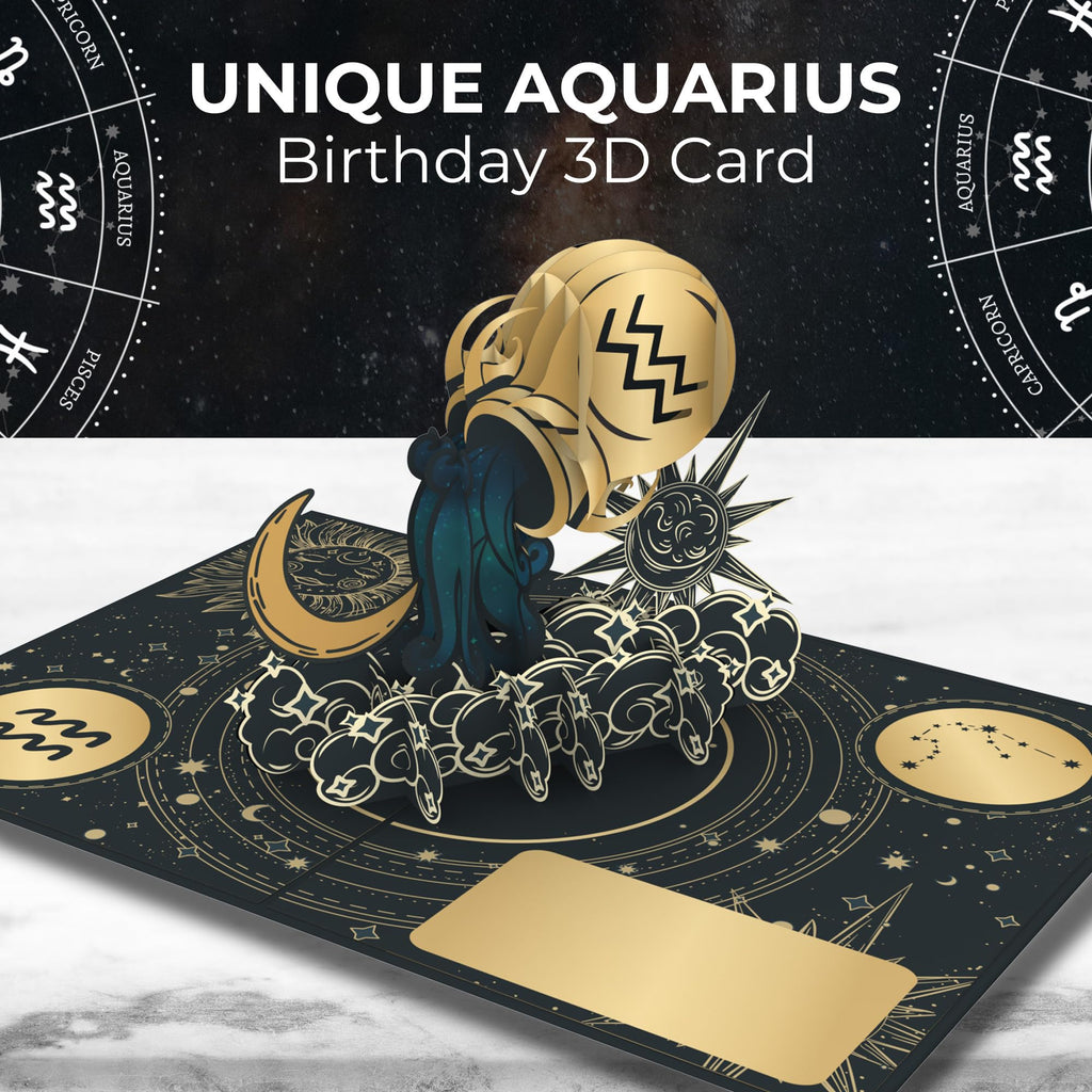iGifts And Cards Zodiac Cards - Aquarius 1/20 - 2/18 view 2