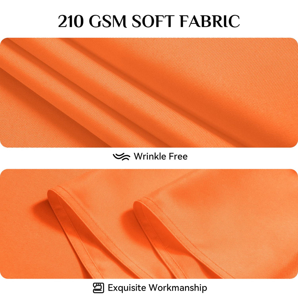 Softalker Rectangle Tablecloth - Orange / 90" x 132" (Rectangular) view 4