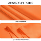 Softalker Rectangle Tablecloth - Orange / 90" x 132" (Rectangular) view 4
