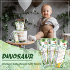 EYNDYN 145 Pieces Baby Shower Favors Ballpoint Pens and Keychains Gifts Bulk Retractable Pens Gender Reveal Cards Souvenirs - 36 / Dinosaur view 4
