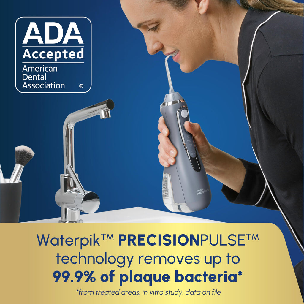 Waterpik Cordless Advanced Water Flosser for Teeth - Gray view 2