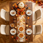 Bigwish Table Runner Holiday Decor - Fall Pumpkin Maple / 13''x90'' view 4