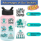 Love and Care Ovarian Cancer Patient Stickers,50PCs,Ovarian Cancer Festival Laptop Decals (additional view 3)