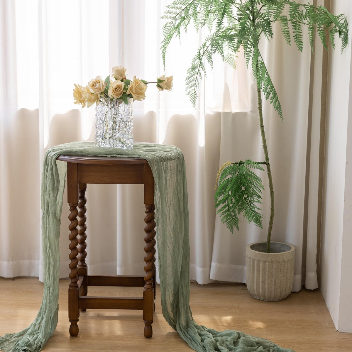 Cheesecloth Table Runner