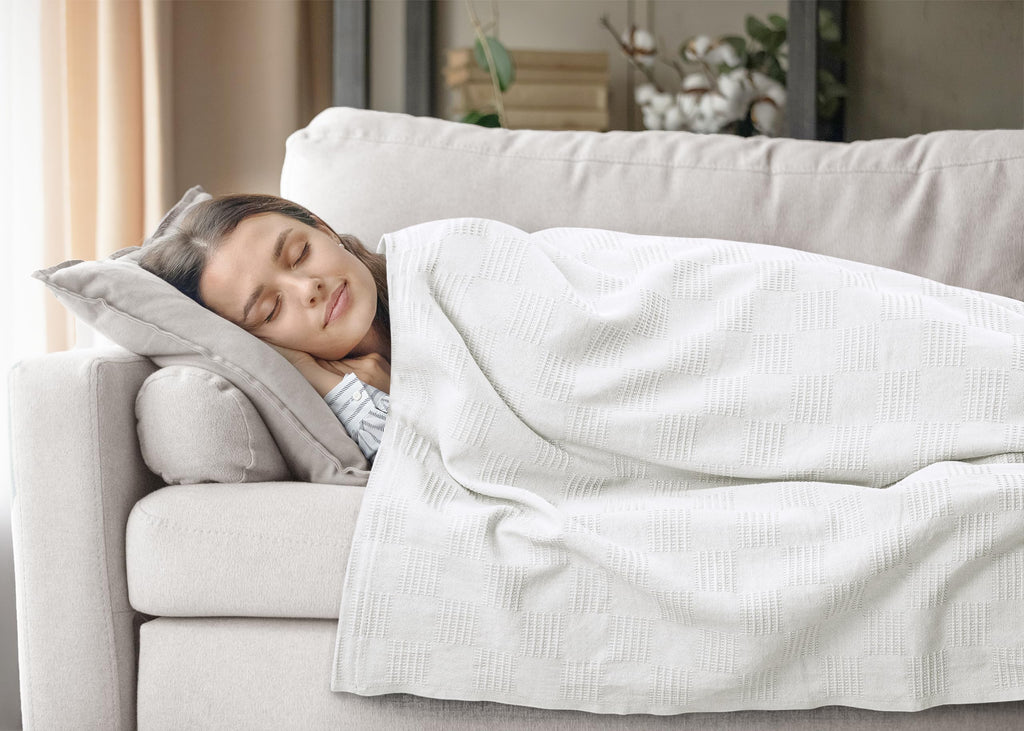 Utopia Bedding 100% Cotton Thermal Blanket Soft - White / Twin view 8