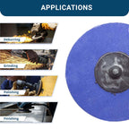 Benchmark Abrasives 2" Zirconia Quick Change Sanding Discs, 120 Grit (BM-QC2Z120_Q25_40) (Pack of 1000)