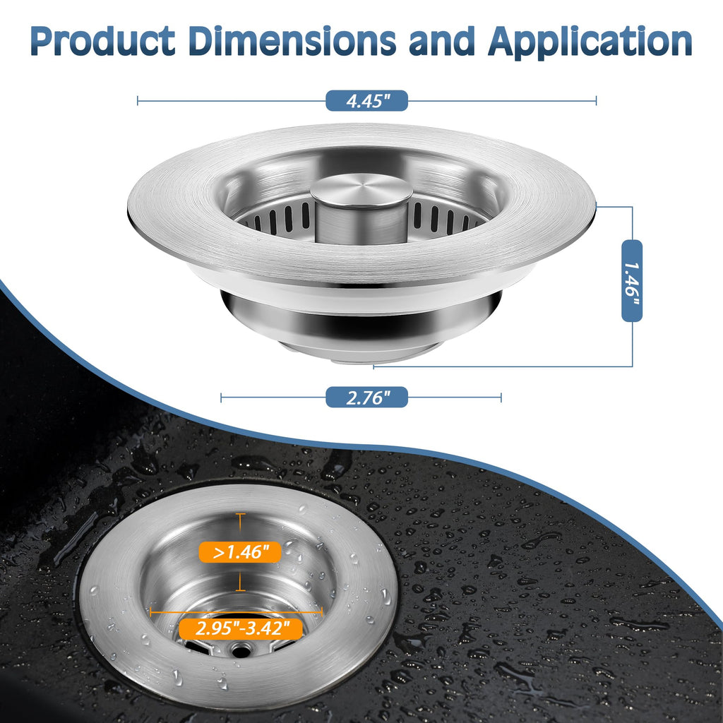 tgosomt Kitchen Sink Drain Strainer and Stopper - view 6
