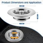 tgosomt Kitchen Sink Drain Strainer and Stopper - view 6