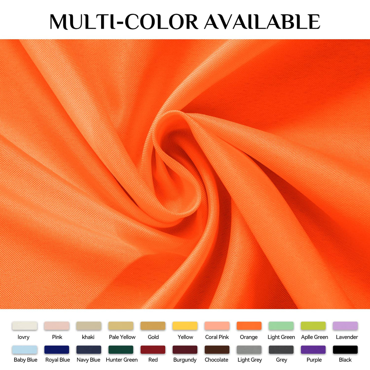 Softalker Rectangle Tablecloth - Orange / 90" x 132" (Rectangular) view 7