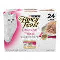 Purina Fancy Feast Chicken Classic Pate Wet Cat Food, Pack of 24, 3 oz Cans