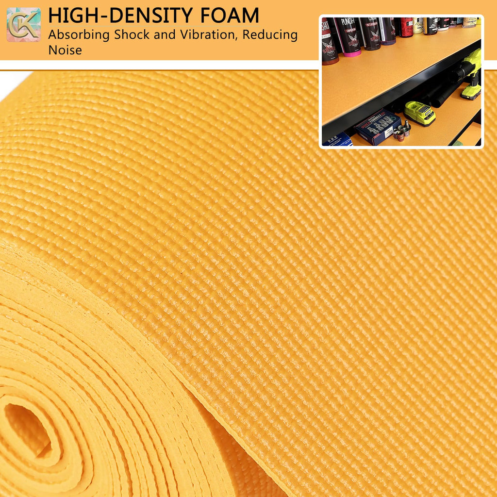 Tool Box Liner Foam Toolbox Drawer Liner, 3MM Non-Slip Toolbox Liners for Drawers, Workbench, Cabinet & Shelves, 24" W x 288" L Roll Cushioned Pad to Protect Tools from Scratches & Rolling