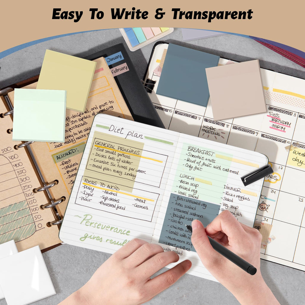 800 Sheets Transparent Sticky Notes