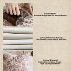 yeshttdy Floral Block Print Throw Pillow Covers, Set of 2 - view 6