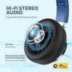 COOSII AC01 Over-Ear Headphones Wired - Black Blue view 2
