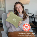 BEDELITE Travel Blanket with Bag, Jacquard Fleece Blanket 65"x40" - Sage Green view 1