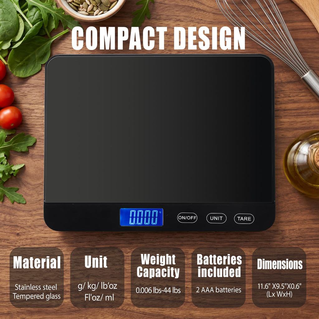 Ionsno Food Scale 44lb/20kg - #01 Black / Large view 5