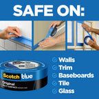 ScotchBlue Original Multi-Surface Painter's Tape 2 Inch Wide, 3 Rolls (2090-48EVP) (Pack of 3)