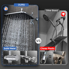 Veken 14" Wide Rain Shower Head with Handheld,Full Body Coverage & Spa-Like (SHC5V404)