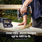 WORX Cordless Drill Driver, 20V Brushless, SwitchDriver 2-in-1, WX177L.2 (additional view 1)