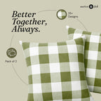 Native Fab Throw Pillow Cushion Cover for Sofa Couch Bed Comfort - Buffalo Mint Green / 20" x 12" (Pack of 2) view 4