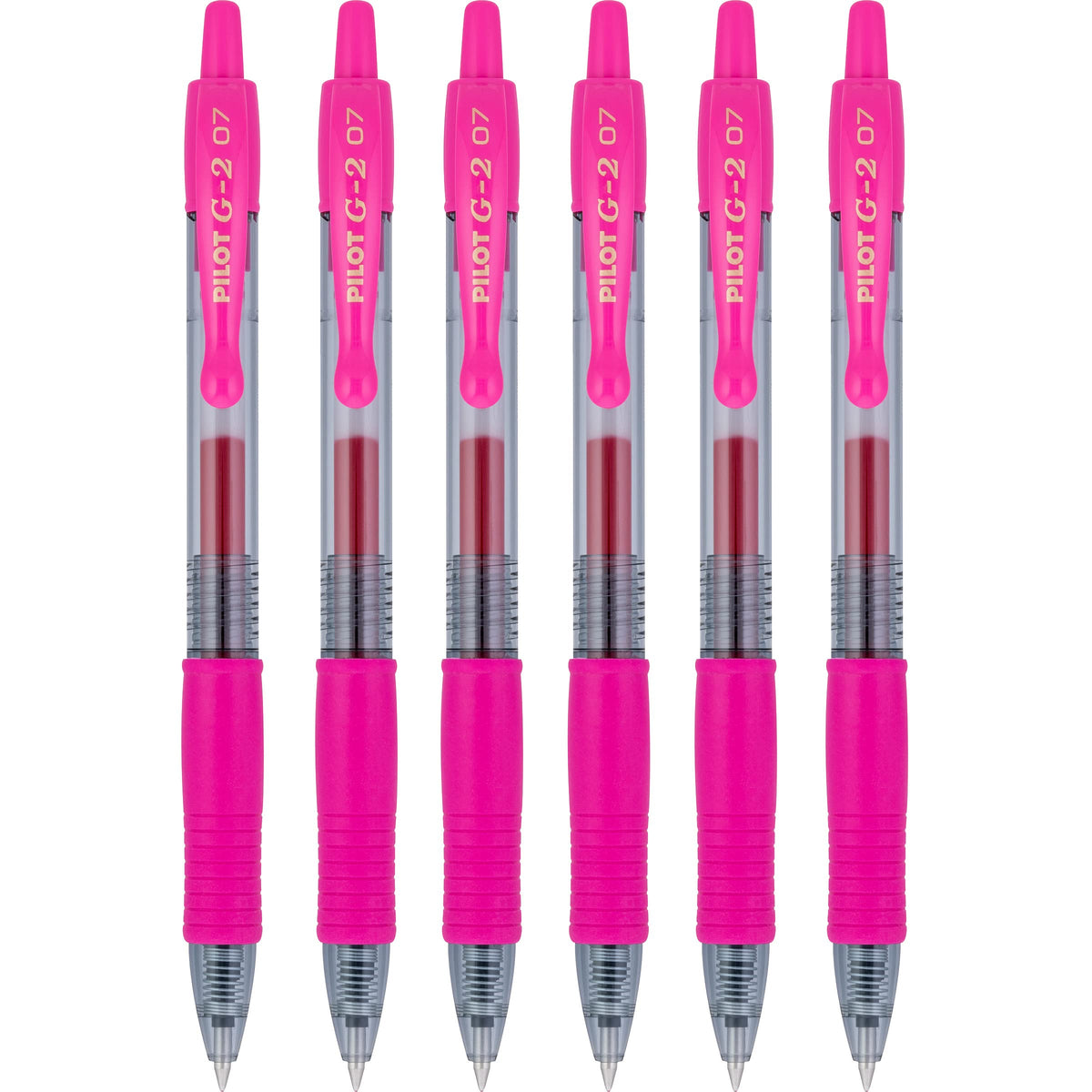 PILOT G2 Premium Refillable & Retractable Rolling Ball Gel Pens, 0.7mm Fine Point, Pink