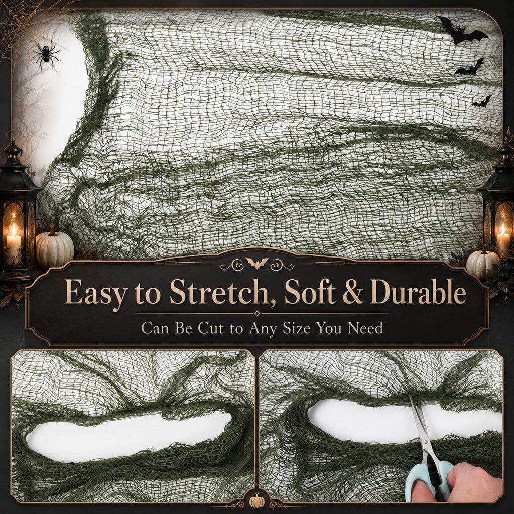 Qtisky Halloween Gauze Creepy Cloth