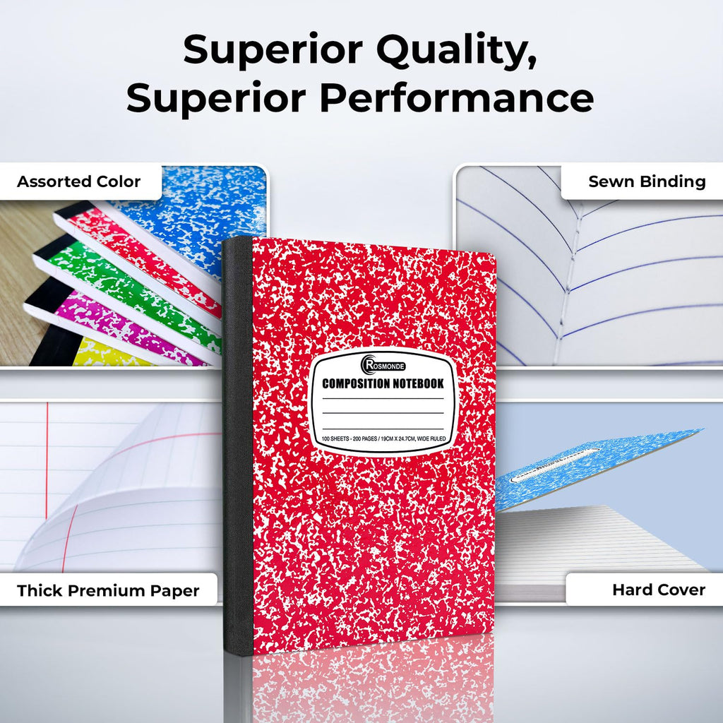 Rosmonde Composition Notebooks, Wide Ruled - view 2