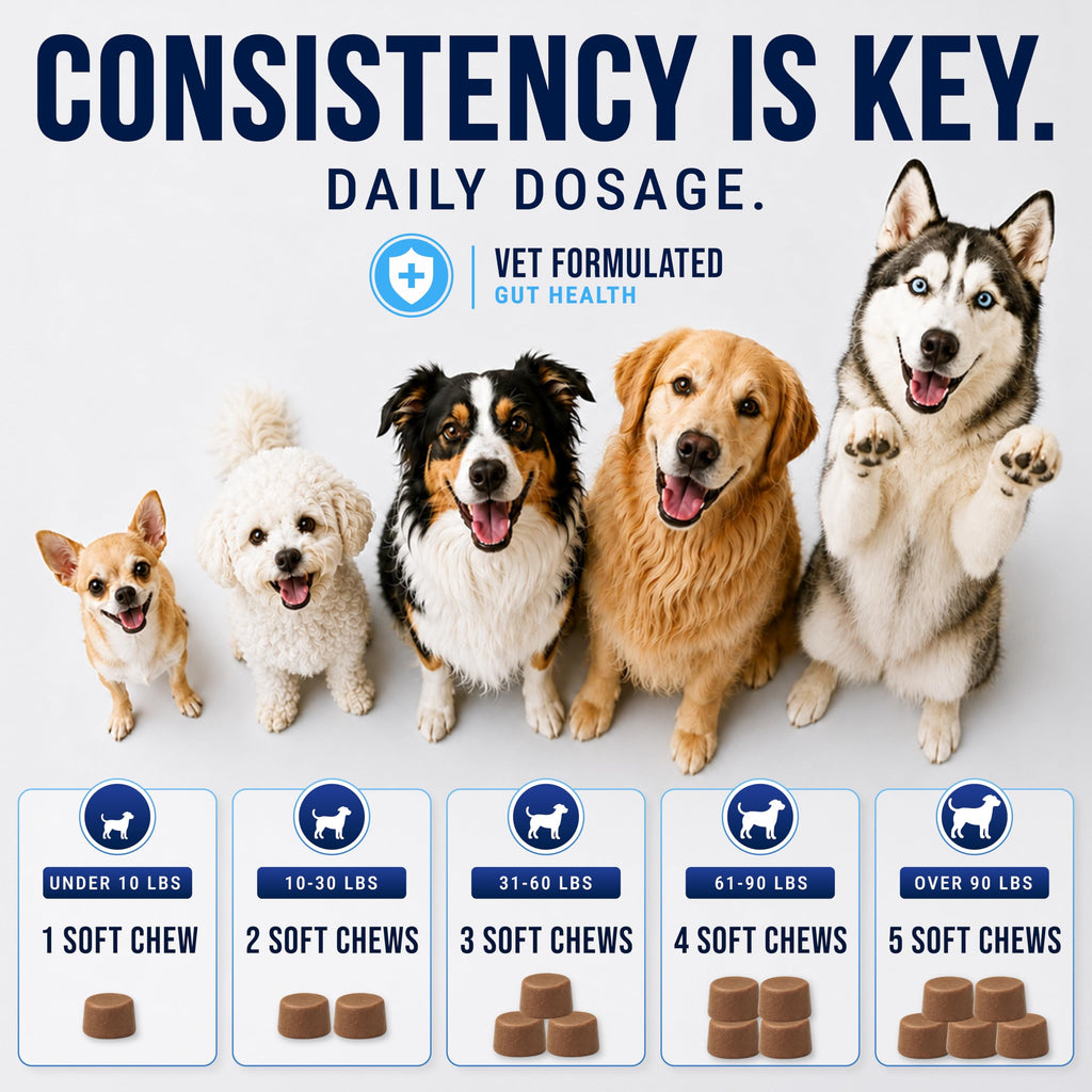 Vet Promise Probiotics for Dogs - Dog Probiotics with Digestive Enzymes, Soft Chews (PRBVP-70)