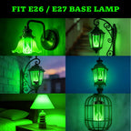hyrion LED Flame Light Bulbs - Green view 7