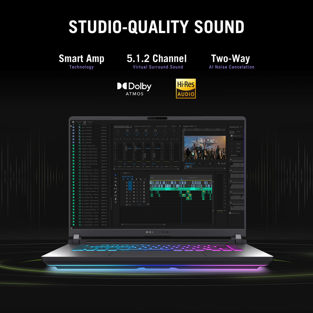 ASUS ROG Strix G16 (2025) Gaming Laptop, 16” FHD+ 16:10 165Hz/3ms, NVIDIA GeForce RTX (additional view 10)