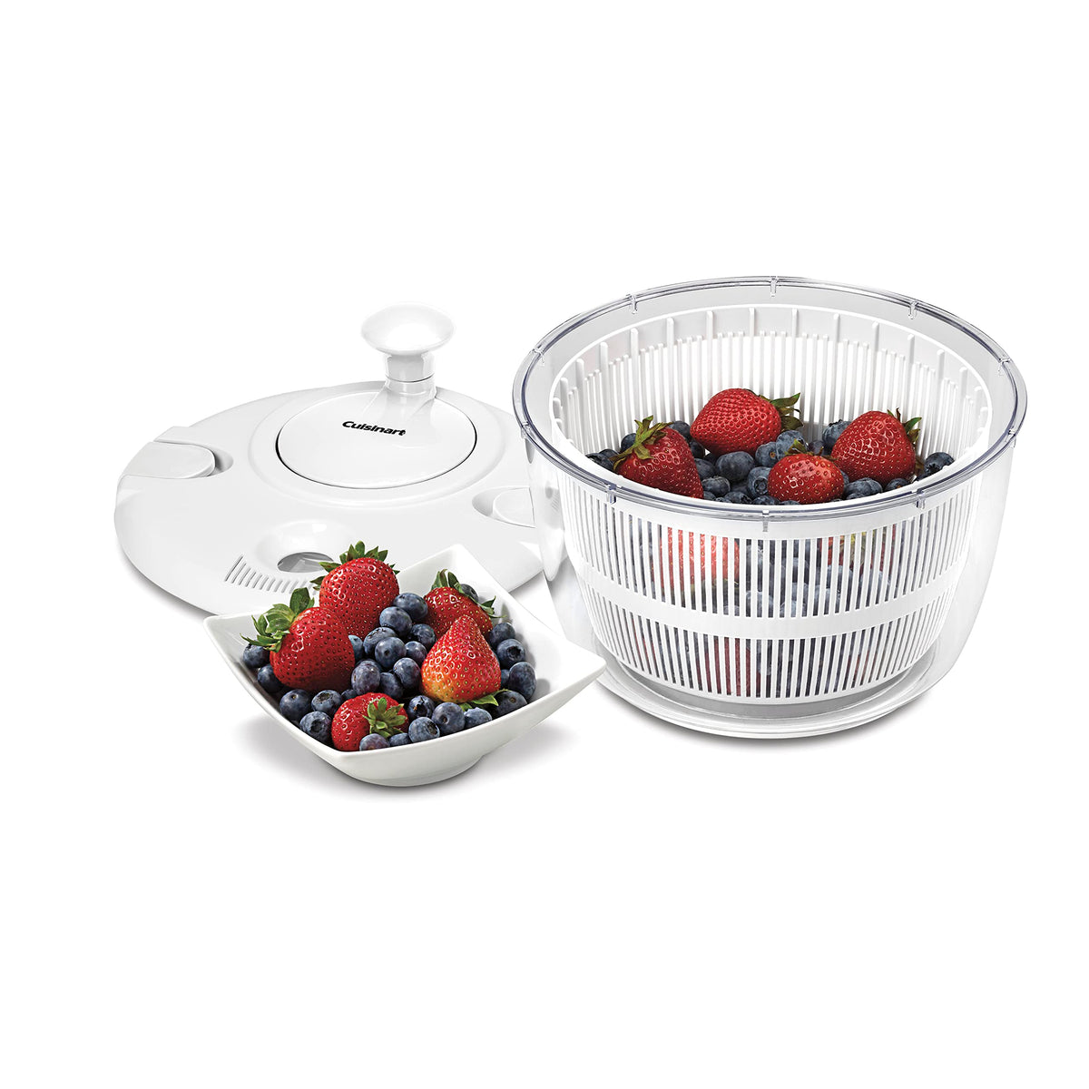 Cuisinart Large Salad Spinner- Wash - Gloss White view 2