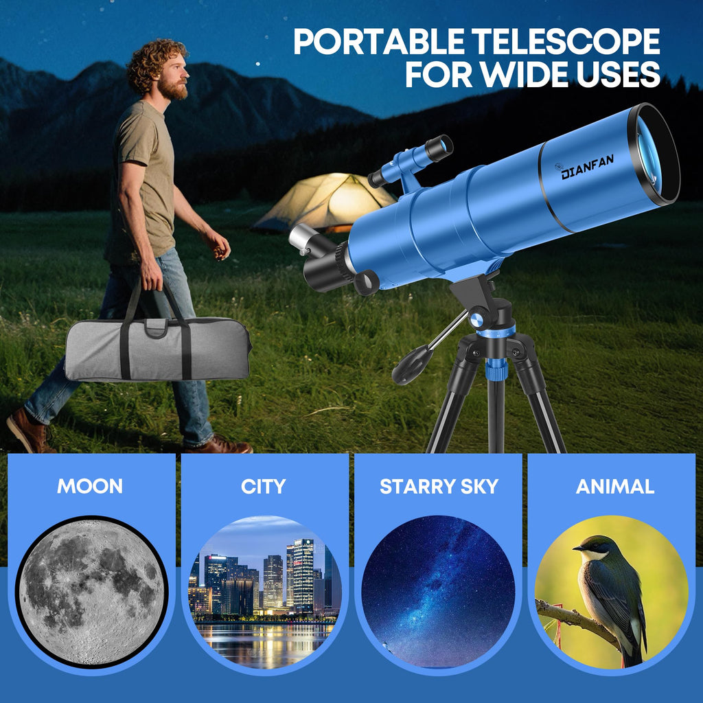Dianfan Telescope for Kids & Adults, 90mm Aperture 550mm Astronomical Professional (additional view 5)