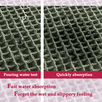 ZALL Waffle Bath Mat - Dark Green / 24 x 60 inches(Rectangular) view 4
