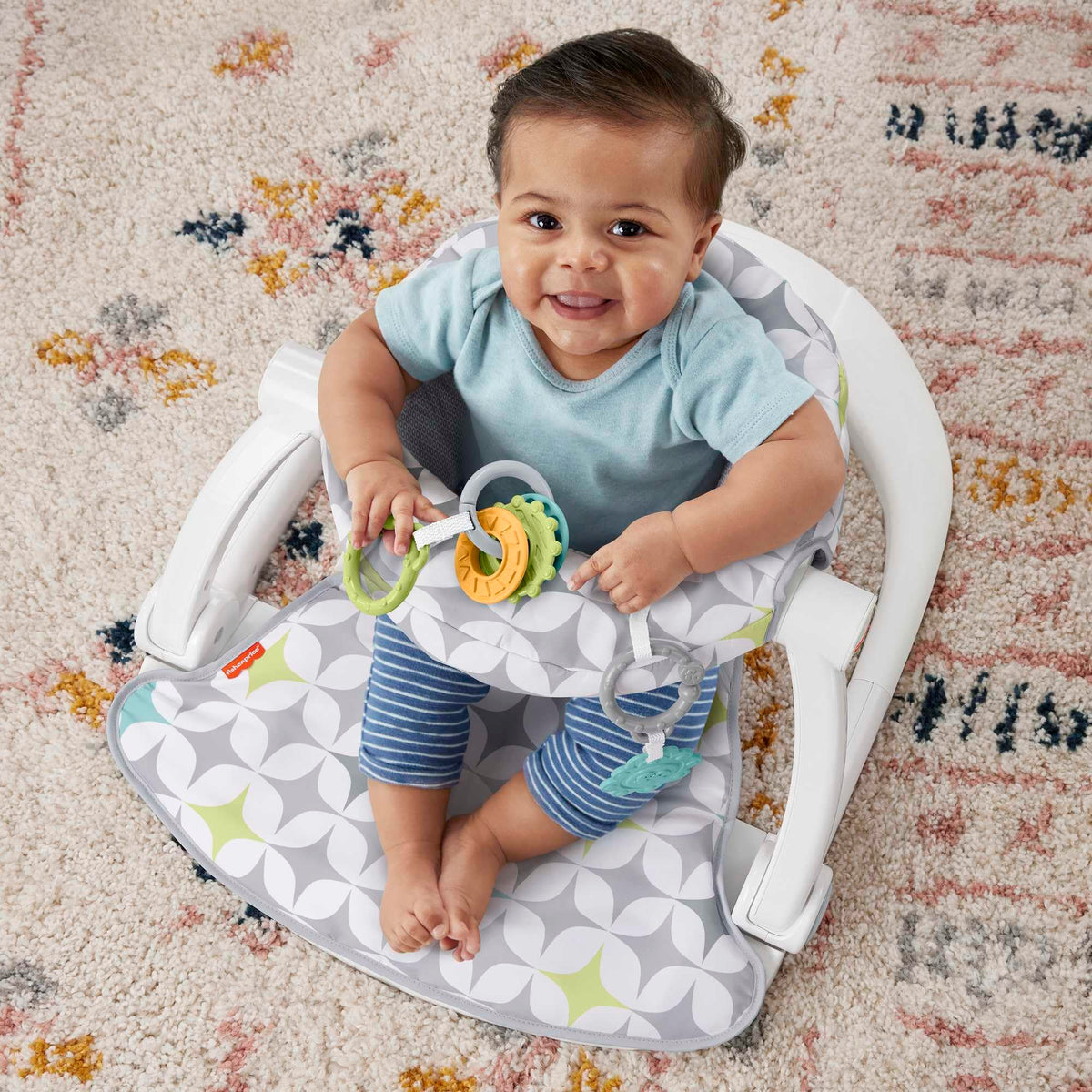 Fisher-Price Sit-Me-Up Floor Seat, Starlight Bursts (HNB38)