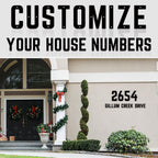 SpNo1-MS 28 Inch 5 PCS Custom Metal House Numbers, Metal Address Numbers, Modern Black House Number for Outside