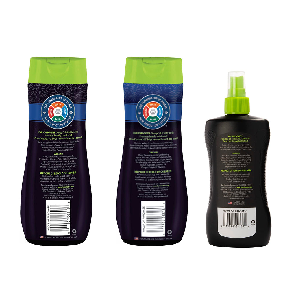 FURminator deShedding Kit, deShedding Shampoo, deShedding Conditioner, deShedding (additional view 1)
