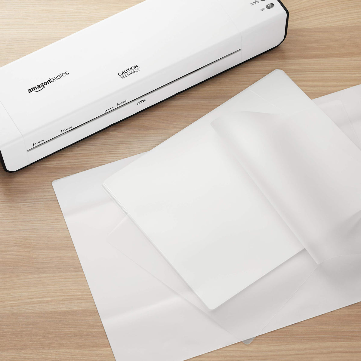Amazon Basics Clear Thermal Laminating Sheets for Documents and Photos, 9 x 11.5-Inch, 2.8 mil
