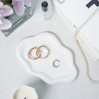 Lynagert Cloud Trinket Dish, Chubby Jewelry Tray, Ceramic Jewelry Ring Trinket Dish for (additional view 3)