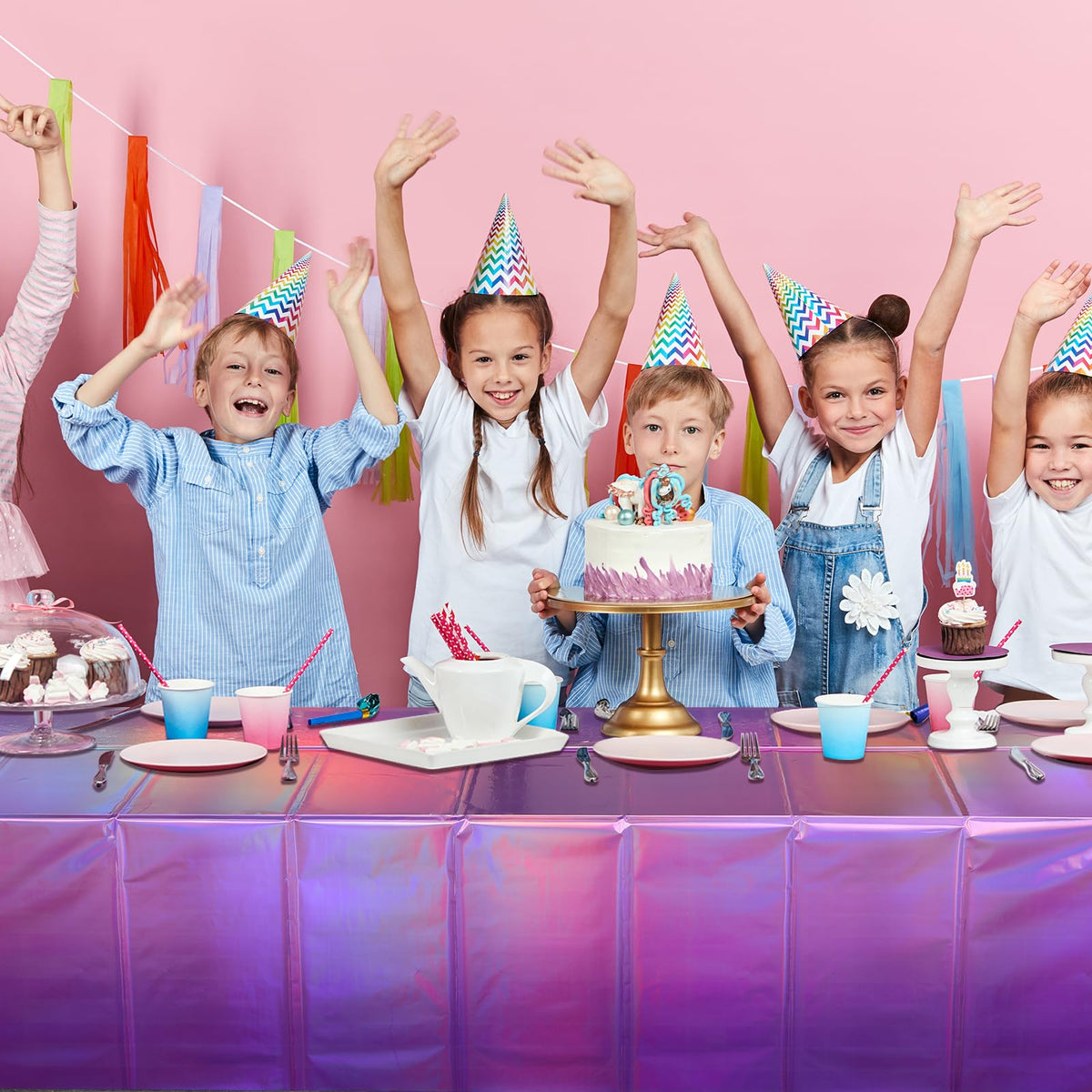 Funny Laser Tablecloth - Ombre Pink and Purple / 1 view 7