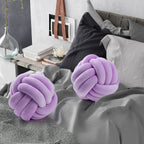Namalu 2 Pcs Knot Pillow Decorative Throw Pillow - Light Purple / 10.6 Inches view 5