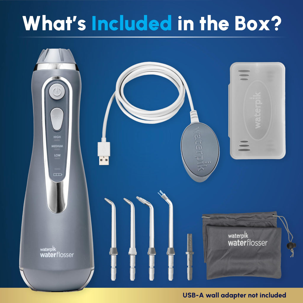 Waterpik Cordless Advanced Water Flosser for Teeth - Gray view 3